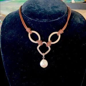 Silpada Necklace .925 Sterling Silver w/ Pearls